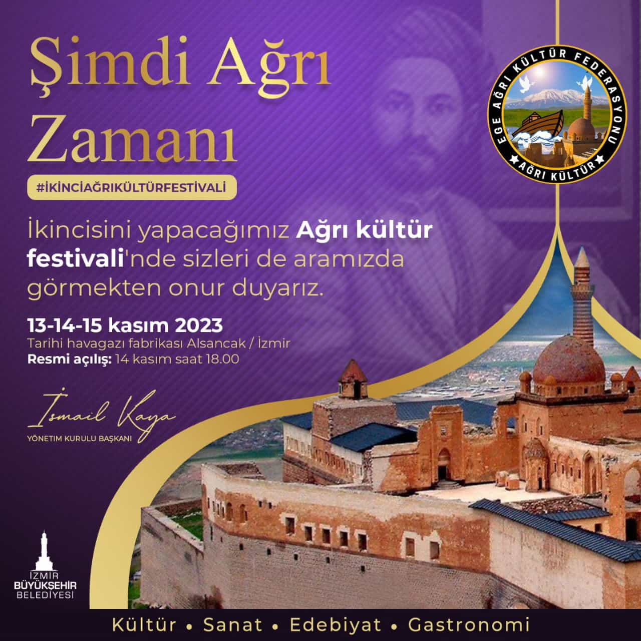 Ağrılılar 2.'si düzenlenecek olan "Ağrı Kültür Festivali'ne" hazırlanıyor