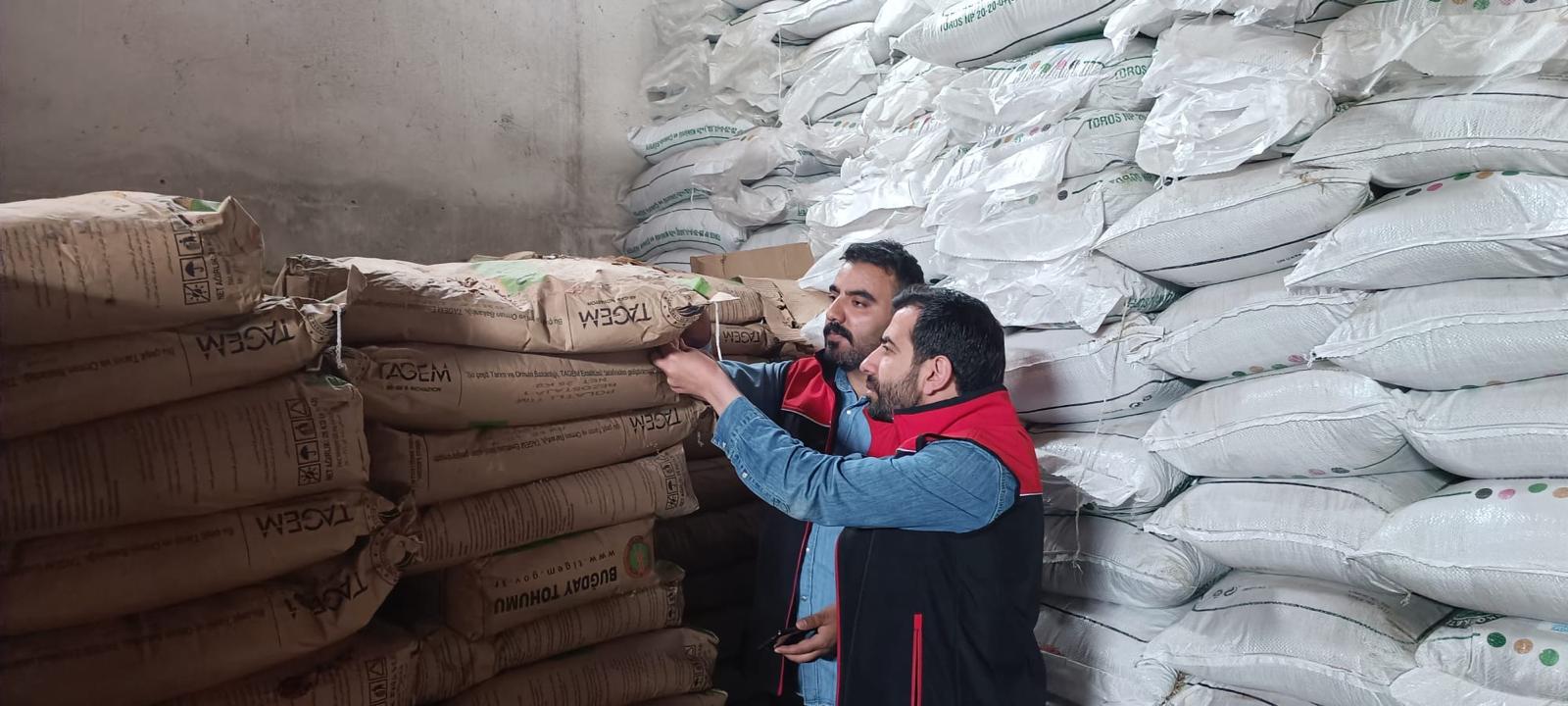 Ağrı’da gübre ve sertifikalı tohum satışı yapan bayiler denetlendi