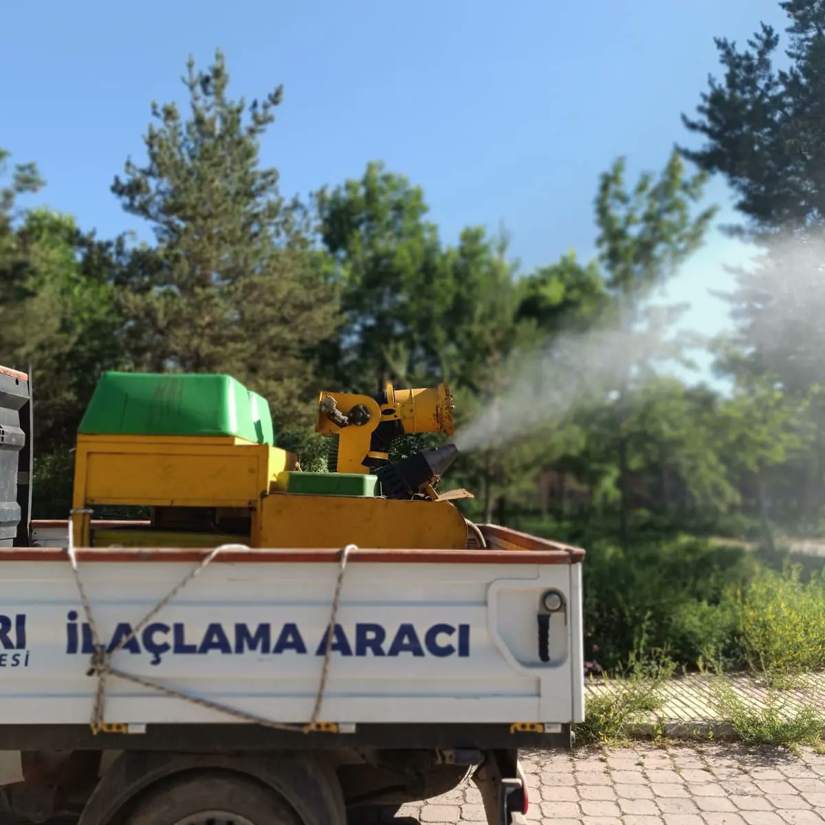 Ağrı sokakları sinek ve haşereye karşı ilaçlanıyor