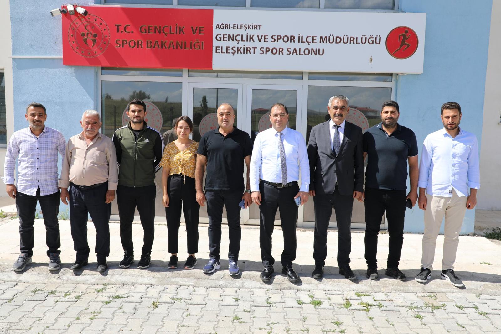 Ağrı Gençlik ve Spor il Müdürü Çelebi’den Eleşkirt’e ziyaret