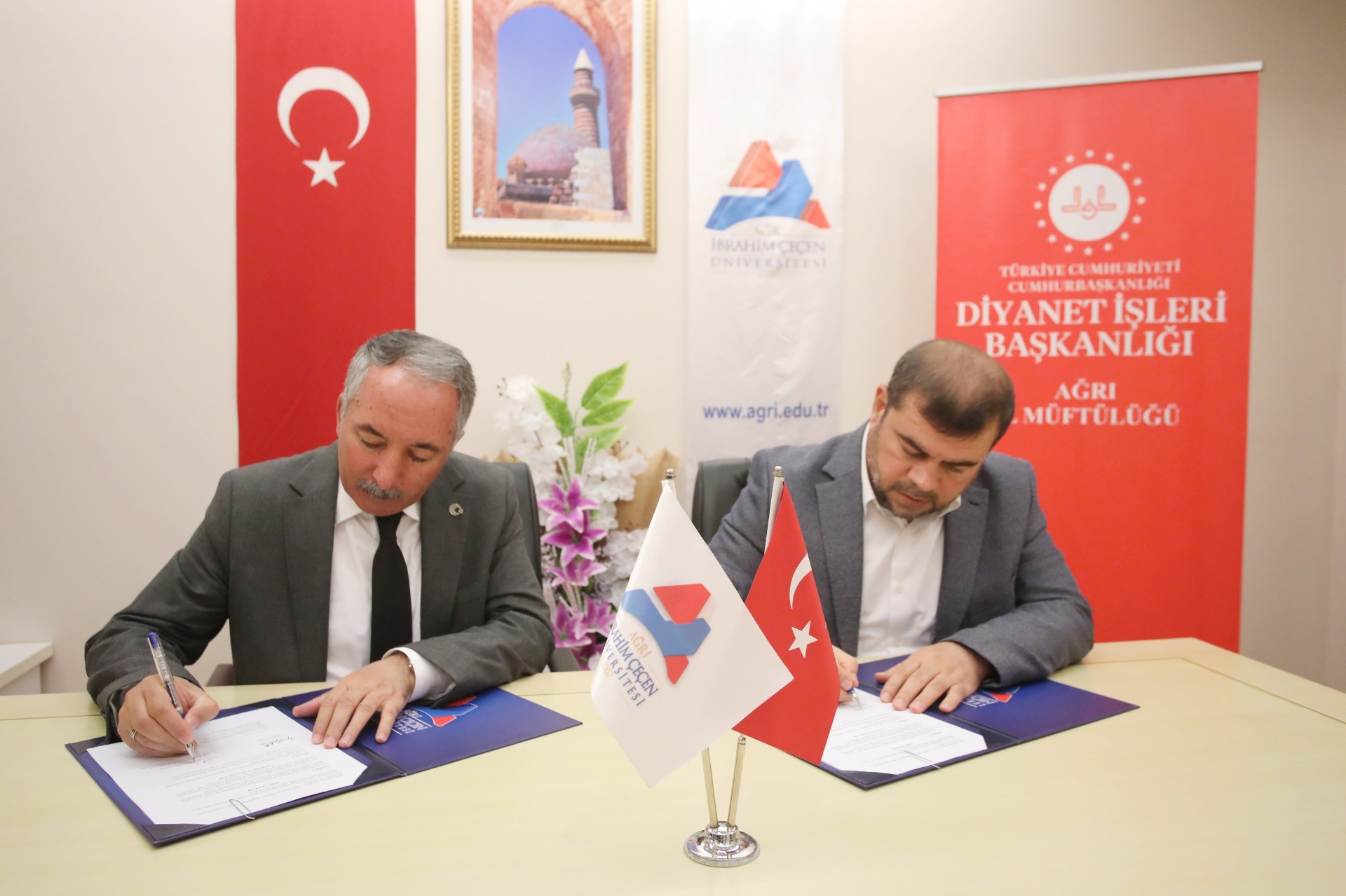 AİÇÜ ile Ağrı İl Müftülüğü arasında ortak çalışmaları teşvik etmek amacıyla iş birliği protokolü imzalandı