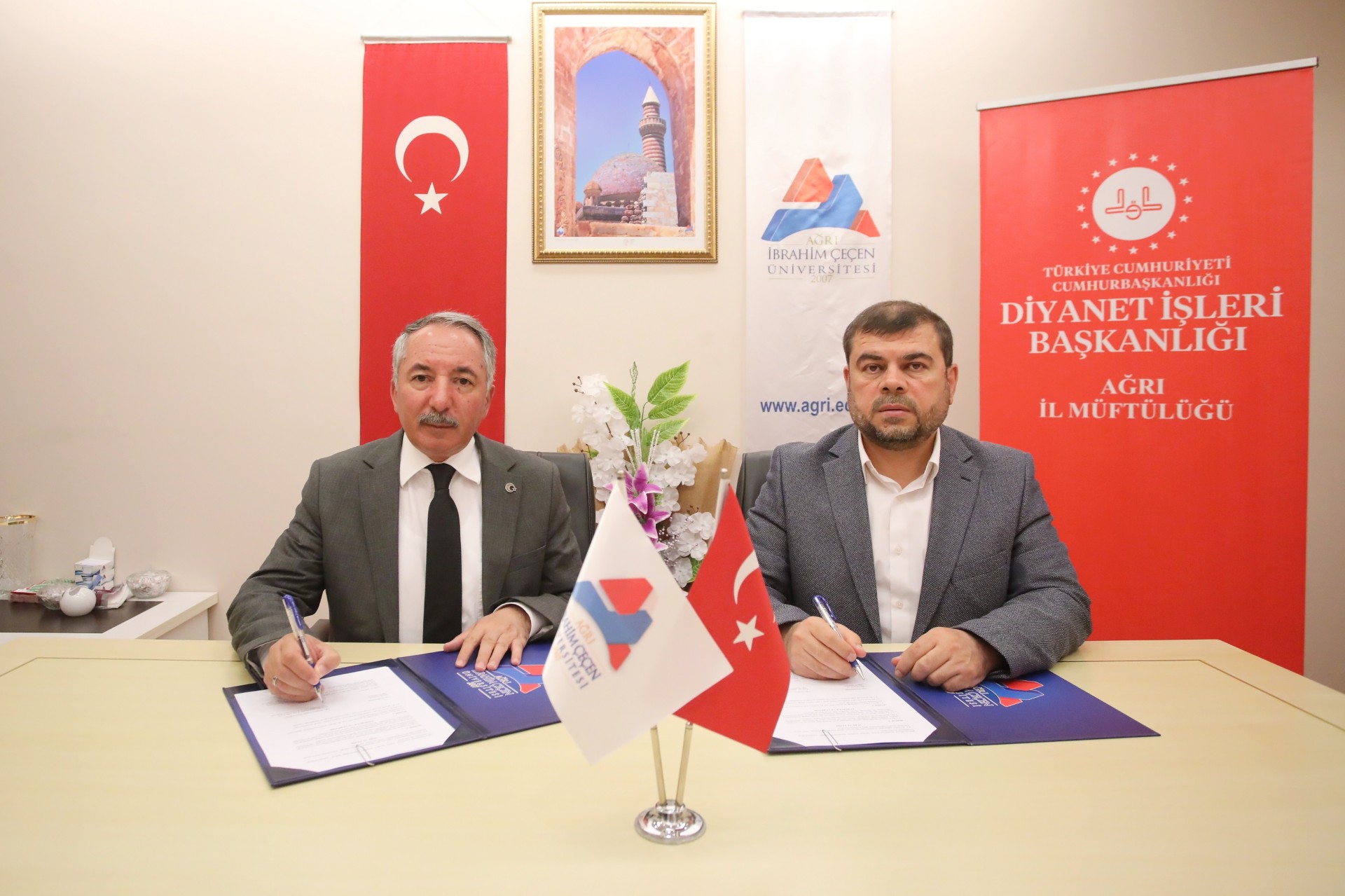 AİÇÜ ile Ağrı İl Müftülüğü arasında ortak çalışmaları teşvik etmek amacıyla iş birliği protokolü imzalandı