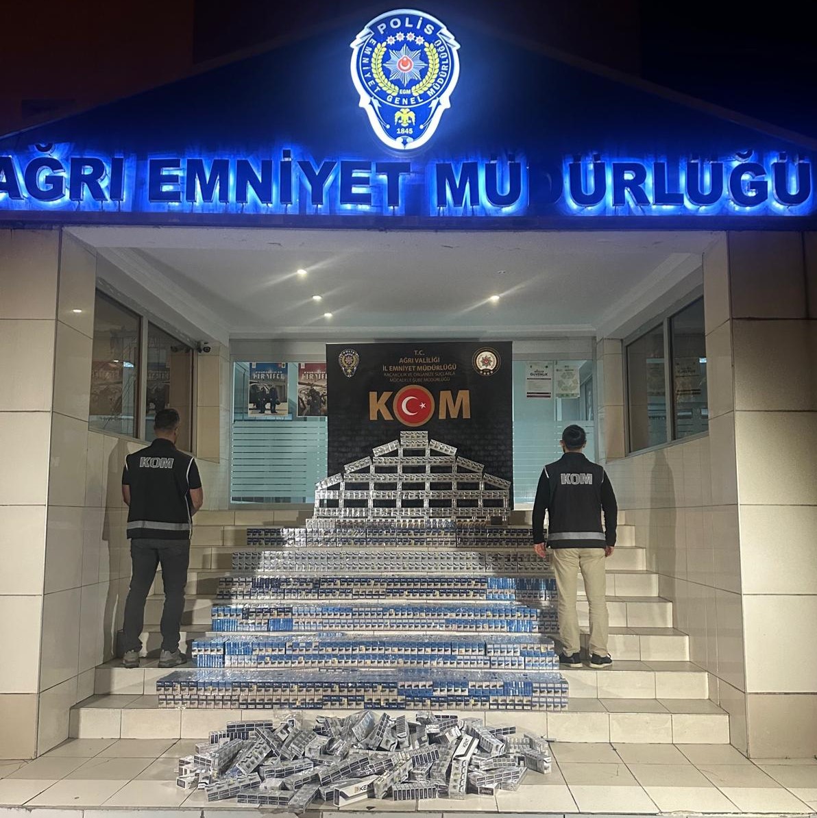 Ağrı’da 30 Milyon 500 Bin Türk Lirası olan gümrük kaçağı malzemeler ele geçirildi
