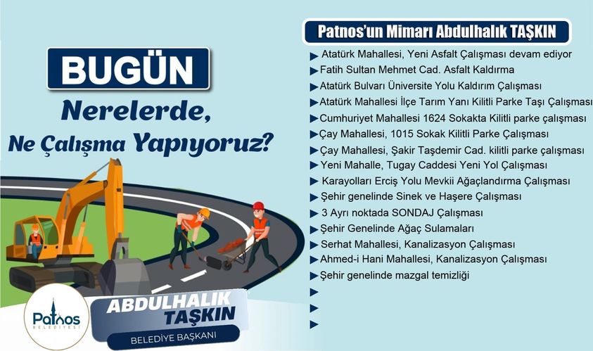 Patnos Belediyesi'nden Kapsamlı Çalışmalar Devam Etmekte