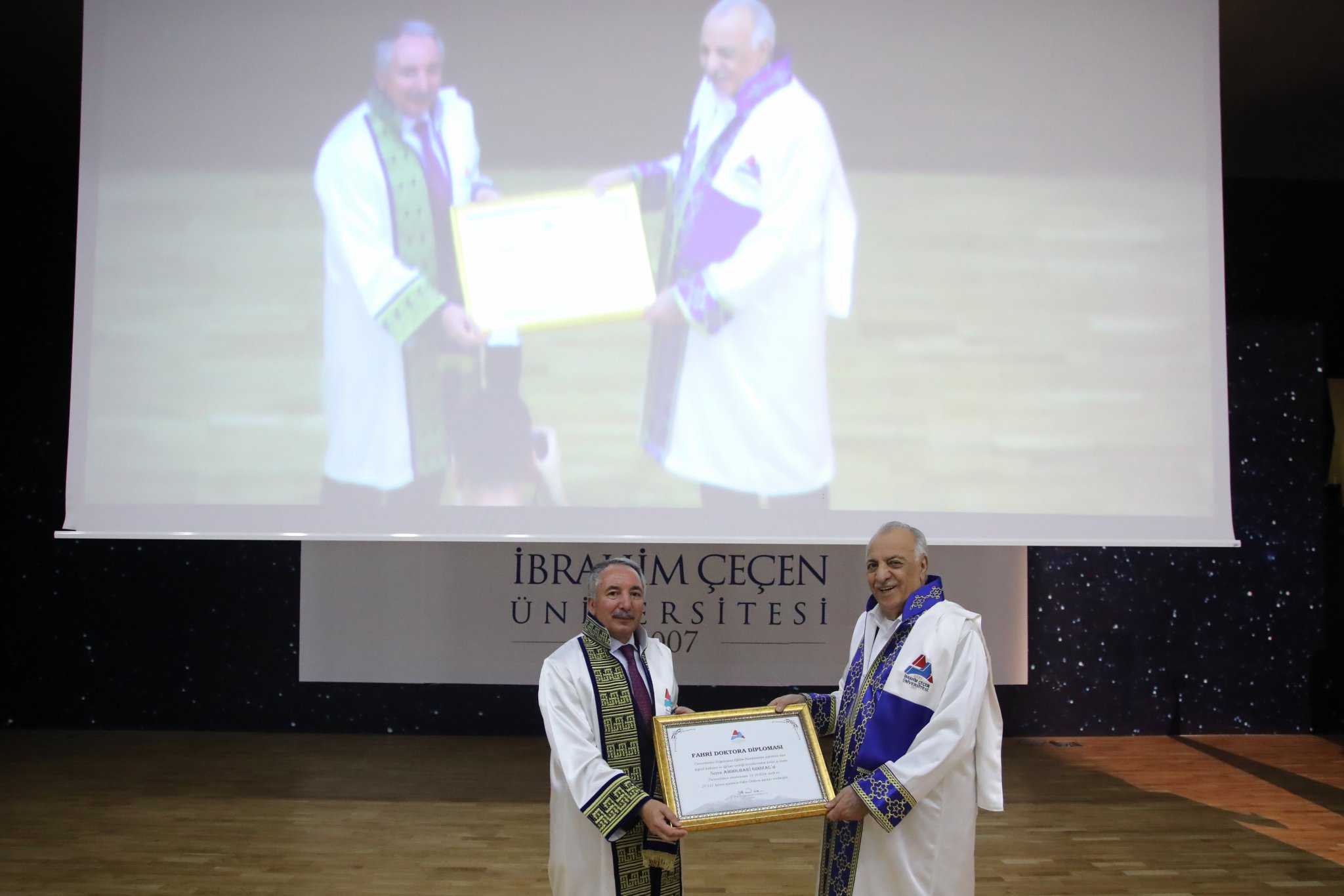 AİÇÜ'de Fahri Doktora Tevdi Töreni Düzenlendi