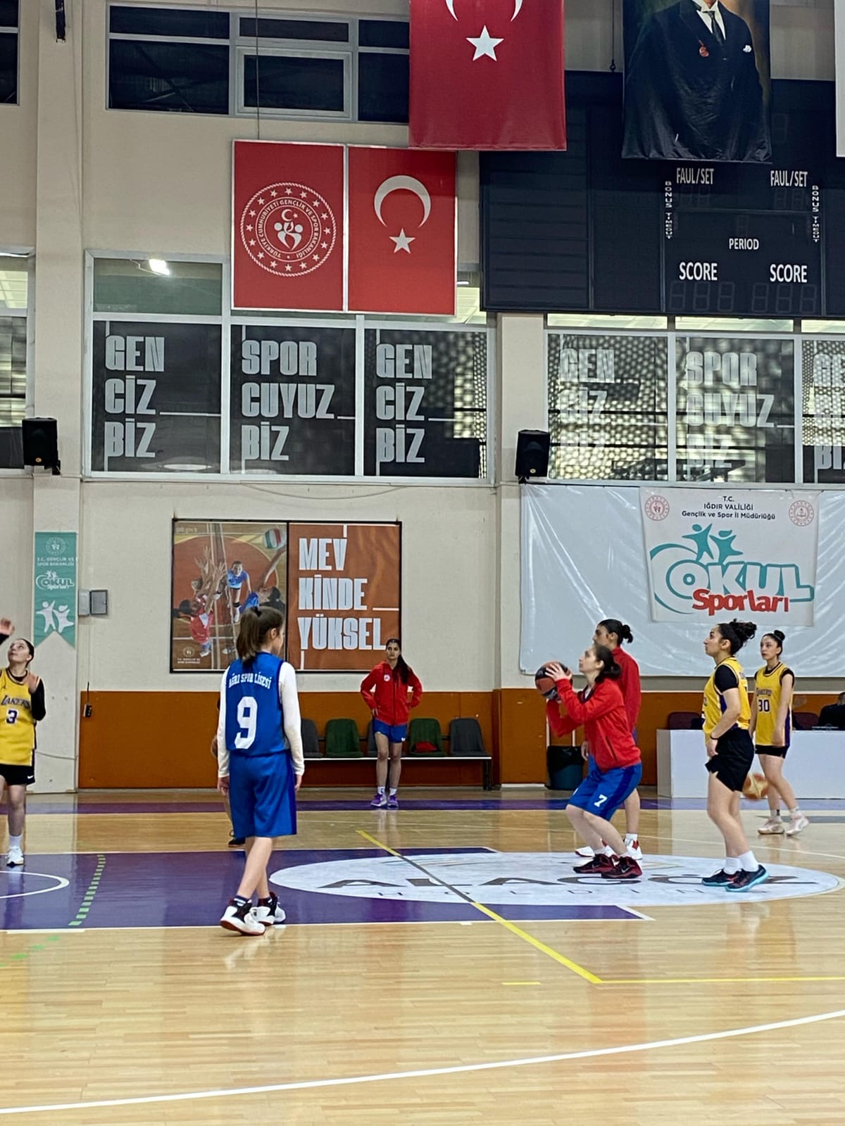 Ağrı Spor Lisesi Kız Basketbol Takımı Türkiye finallerine katılmaya hak kazandı