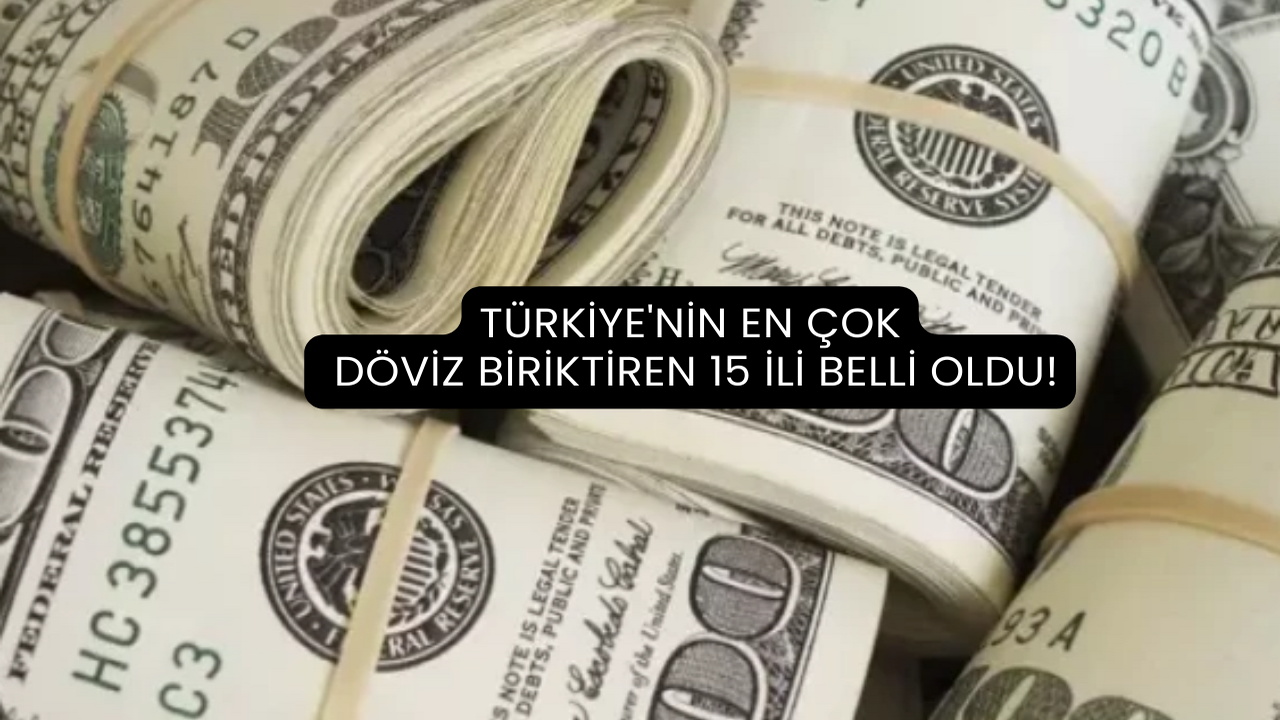 Türkiye'nin En Çok Döviz Biriktiren 15 İli Belli Oldu!