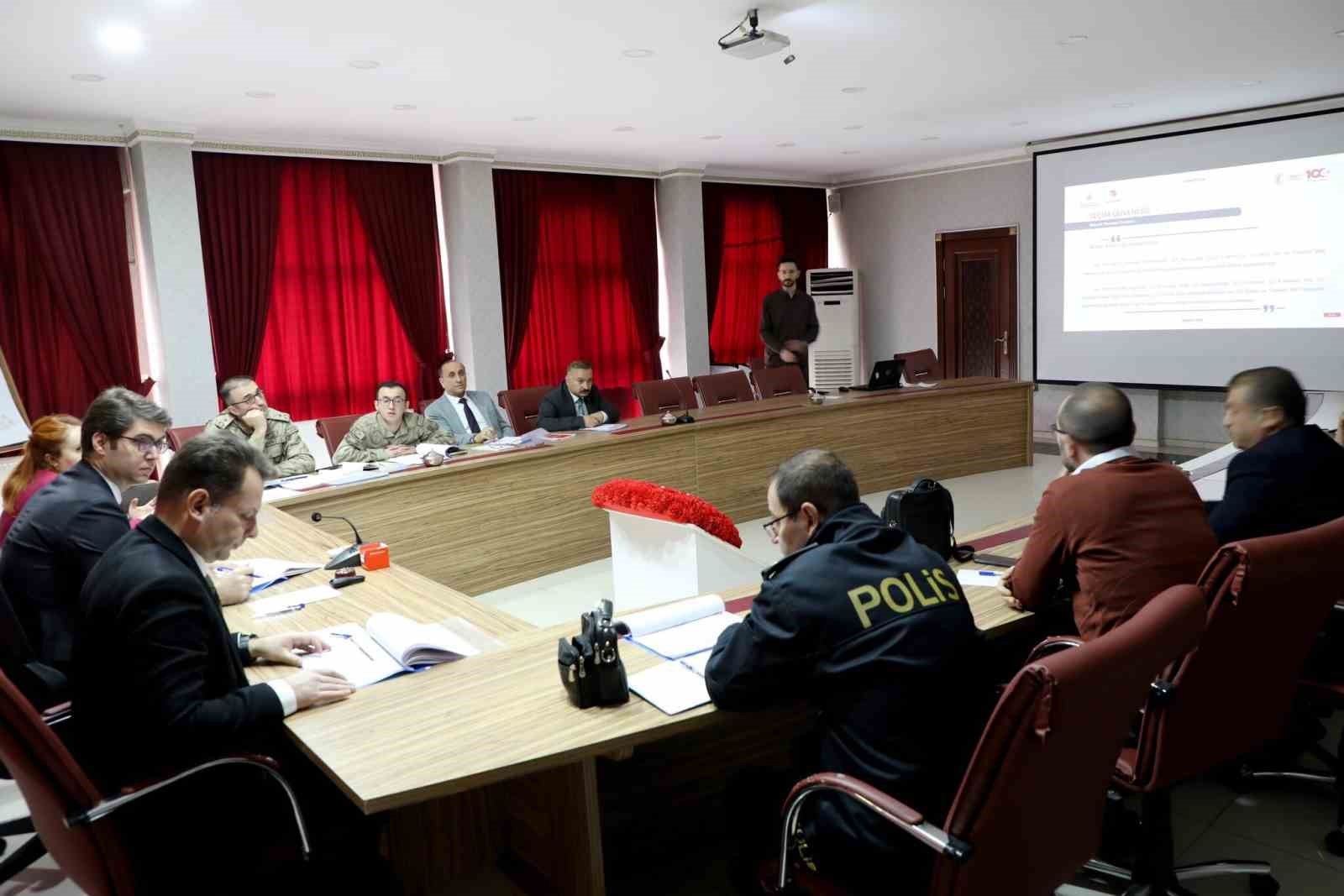 Erciş'te 'seçim koordinasyon ve güvenliği toplantısı' düzenlendi