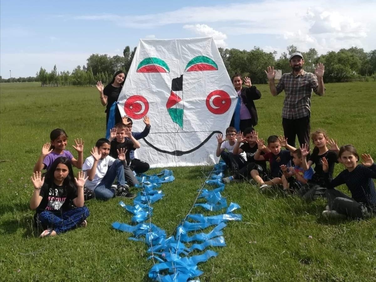 "Özgür Filistin" etkinliği! Arpaçaylı çocuklardan