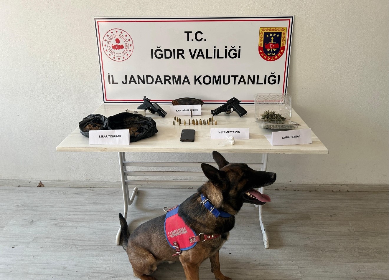 Iğdır'da uyuşturucu ve silah kaçakçılığına yönelik operasyon