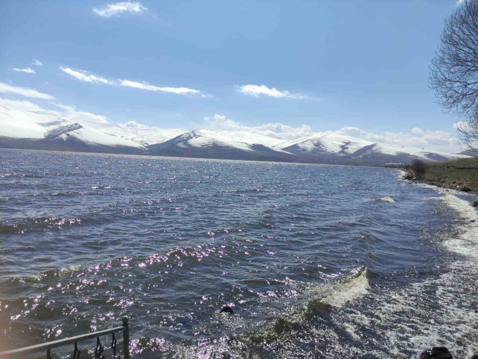 Çıldır Gölü’ndeki buz tabakası tamamen çözüldü