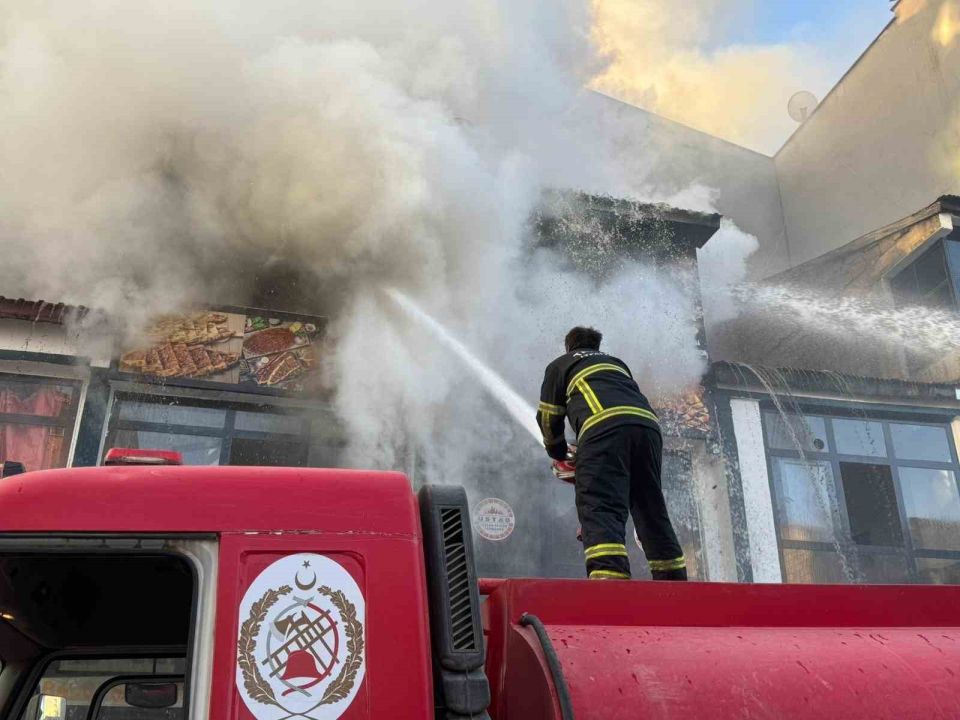 Bitlis Tatvan ilçesinde yangın korkuttu