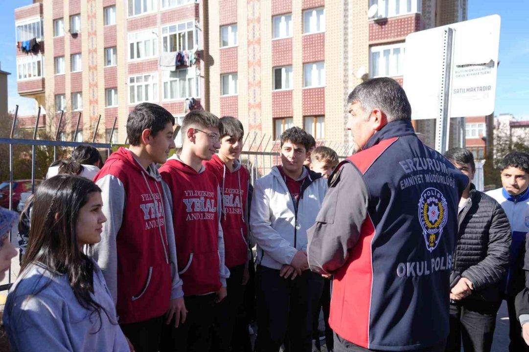 Erzurum’da Polisten Örnek Davranış