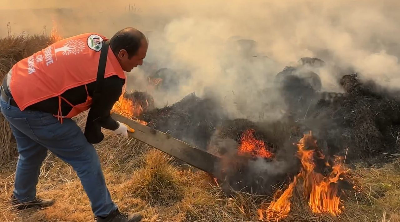 Hakkari’nin Yüksekova kuş cenneti alevlere teslim: Yangın kontrol altına alınamıyor