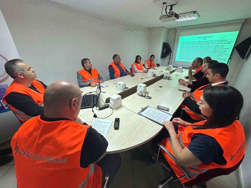 Lokman Hekim Van Hastanesinde deprem tatbikatı yapıldı