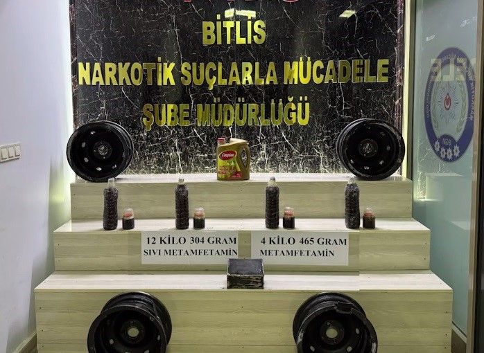 Polis Bitlis’te 16 kilo uyuşturucu ele geçirildi
