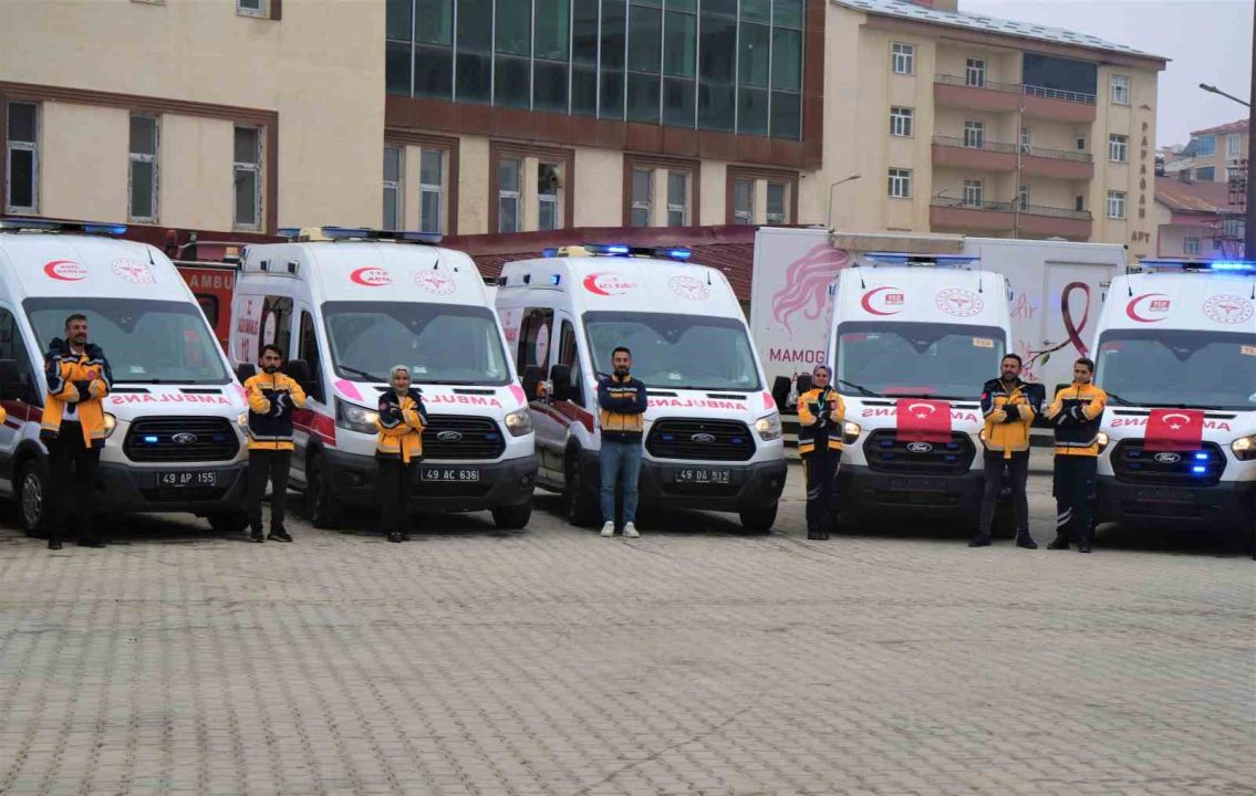 Muş’ta 112 ekipleri zorlu kış şartlarına hazır