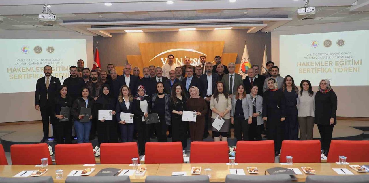 Van TSO’da ‘Hakemler Eğitimi Sertifika Töreni’ düzenlendi