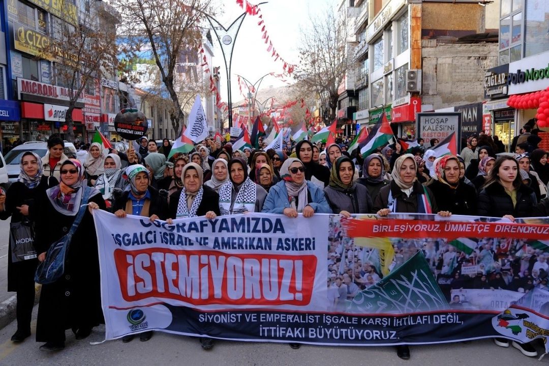 Van’da İsrail zulmüne karşı ortak tepki