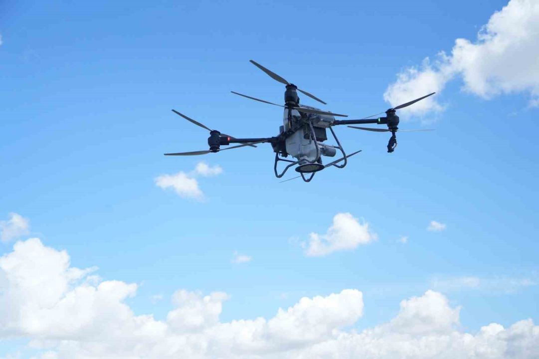 42 bin dönümlük tarım arazisi dron ile gübrelendi