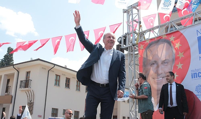 13'ncü Cumhurbaşkanı Adayı Muharrem İnce Balıkesir'den seslendi: