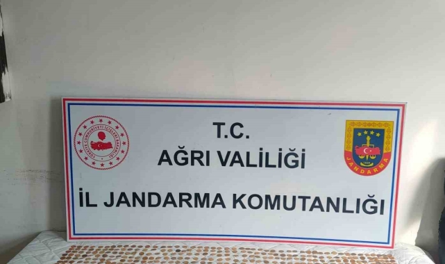 Ağrı'da durdurulan tırda bin 245 altın sikke ele geçirildi