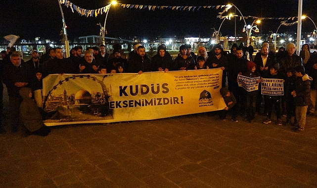"Dünya Kudüs Günü" münasebeti ile Ağrı'da basın açıklaması gerçekleştirildi