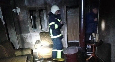 Erzincan'da ev yangını