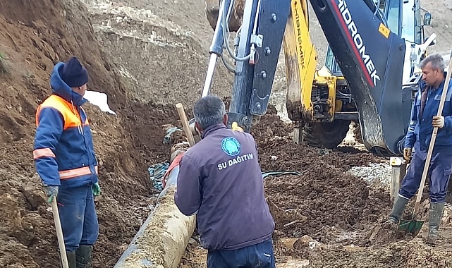 Hakkari'de ana su şebekesi hattı onarıldı