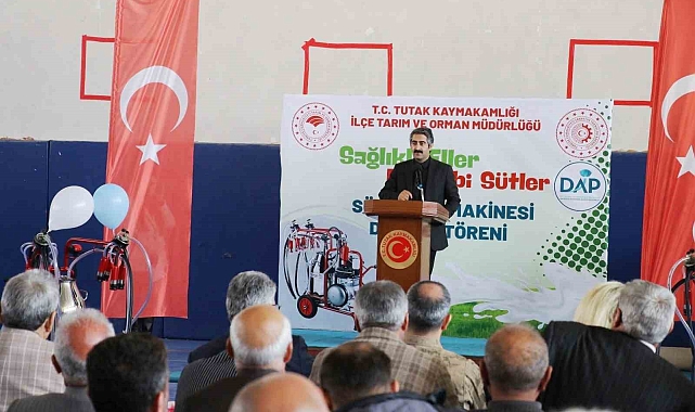 Hayvan Yetiştiricilerine süt sağım makinesi dağıtımı yapıldı