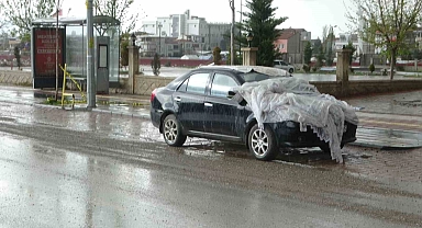 Malatya'da sağanak ve dolu etkili oldu
