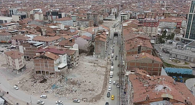 Malatya'daki yıkım havadan görüntülendi