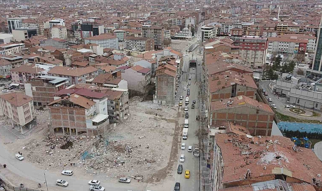 Malatya'daki yıkım havadan görüntülendi
