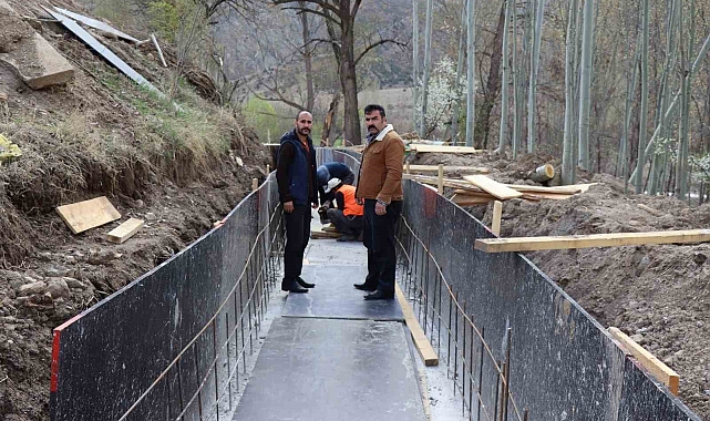 Oltu ilçe merkezindeki Elmalı sulama arkı yeniden hizmete açılacak