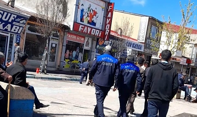 Patnos'ta zabıta memurları denetimde!