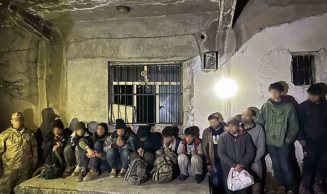 Van'da 13 Afganistan uyruklu düzensiz göçmen yakalandı