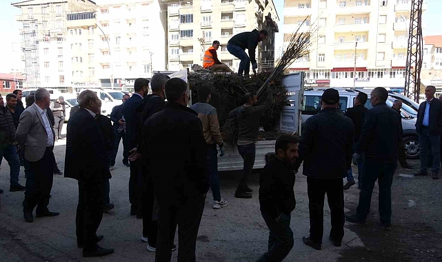 Yüksekova'da yüzde 50 indirimli fidan dağıtımına yoğun ilgi