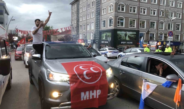 Erzurum'da Erdoğan sevinci