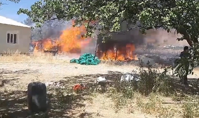 Van'da korkutan yangın