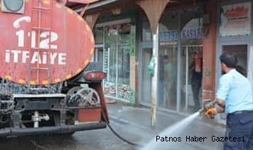 Ağrı’da yol yıkama çalışması başlatıldı..!
