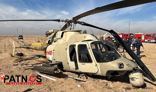 Irak’ta askeri helikopter düştü: 2 yaralı