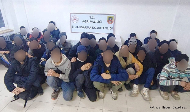 Ağrı'da 27 kaçak göçmen yakalandı