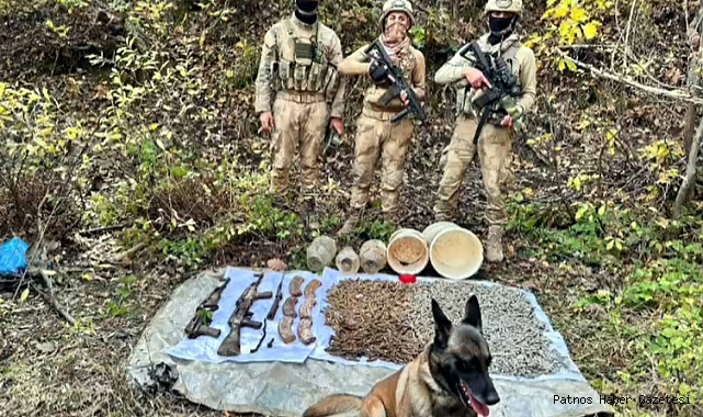 Bitlis’te PKK terör örgütüne ait mühimmat ele geçirildi..