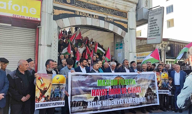 Bitlis'teki STK'lardan Filistin için birlik çağrısı
