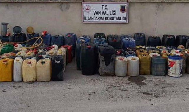 Van'da 2 bin 100 litre kaçak motorin