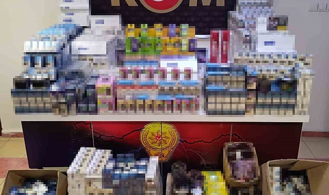 4 bin 884 adet kaçak sigara ele geçirildi