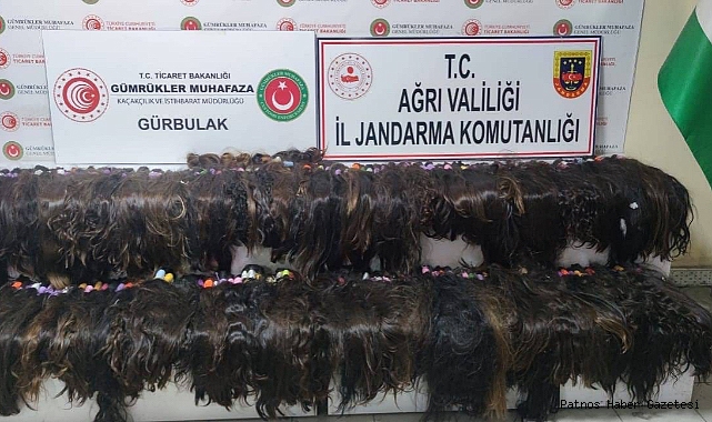 Ağrı’da 36 kilo insan saçı yakalandı