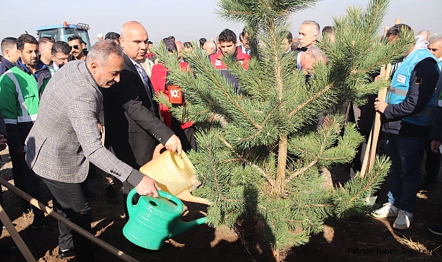 Ağrı'da 500 fidan toprakla buluştu