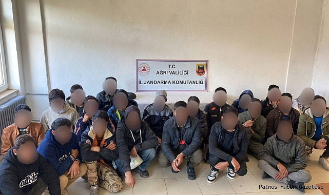 Ağrı’da Afganistan uyruklu 25 göçmen yakalandı