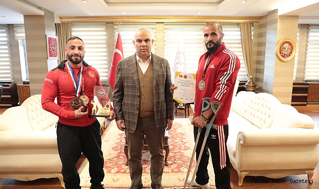Ağrılı Milli Sporculardan Vali Koç’a ziyaret